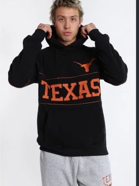 Texas Longhorns Black & Orange Pullover Hoodie